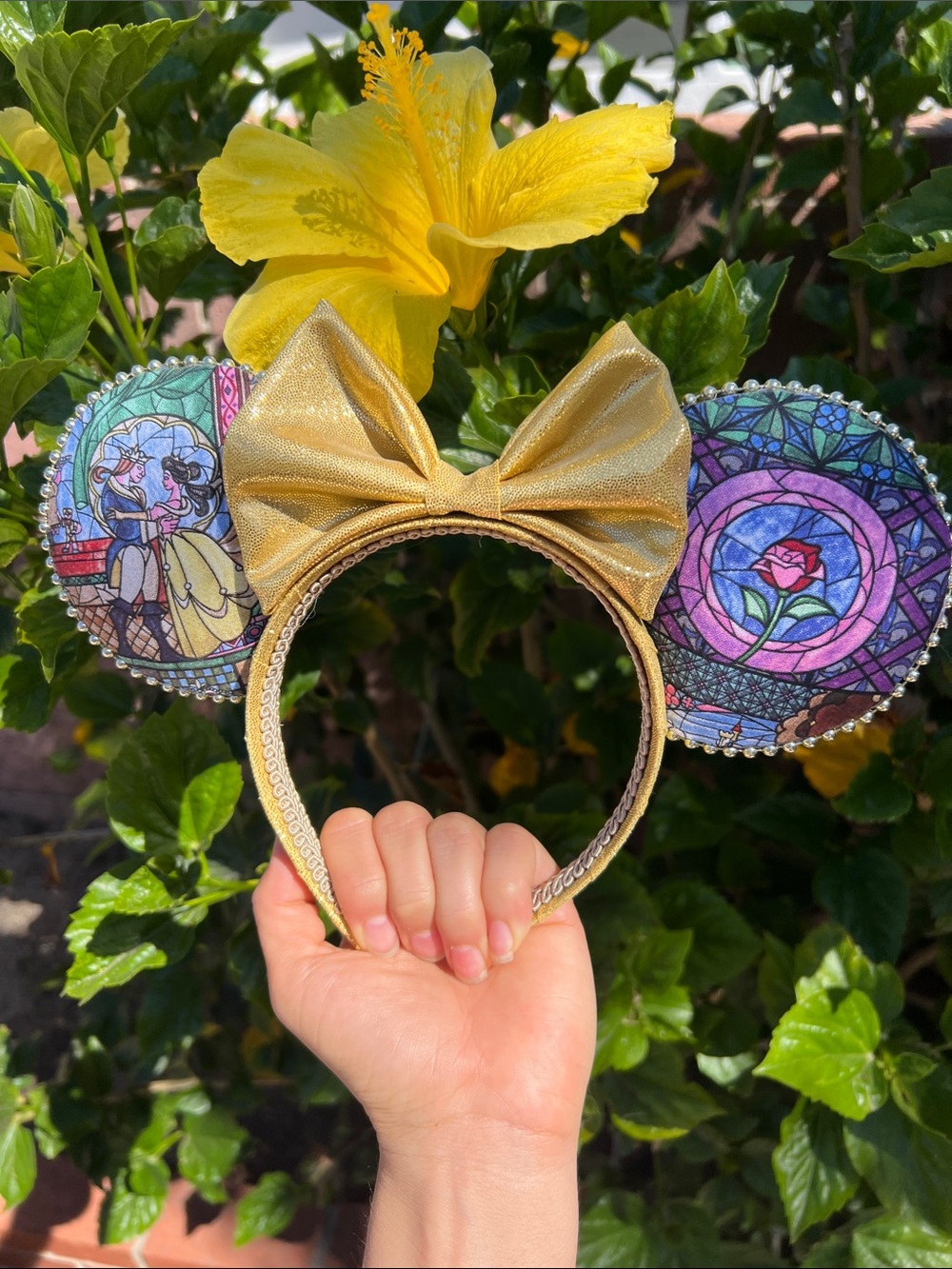 Belle of the ball 💛Gold Disney-Inspired Headband with Bow
